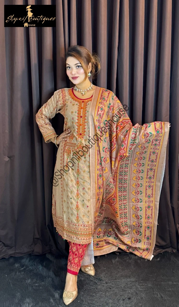 Luxury Three Piece Design for Girls – Shop Stylish Party Wear Today